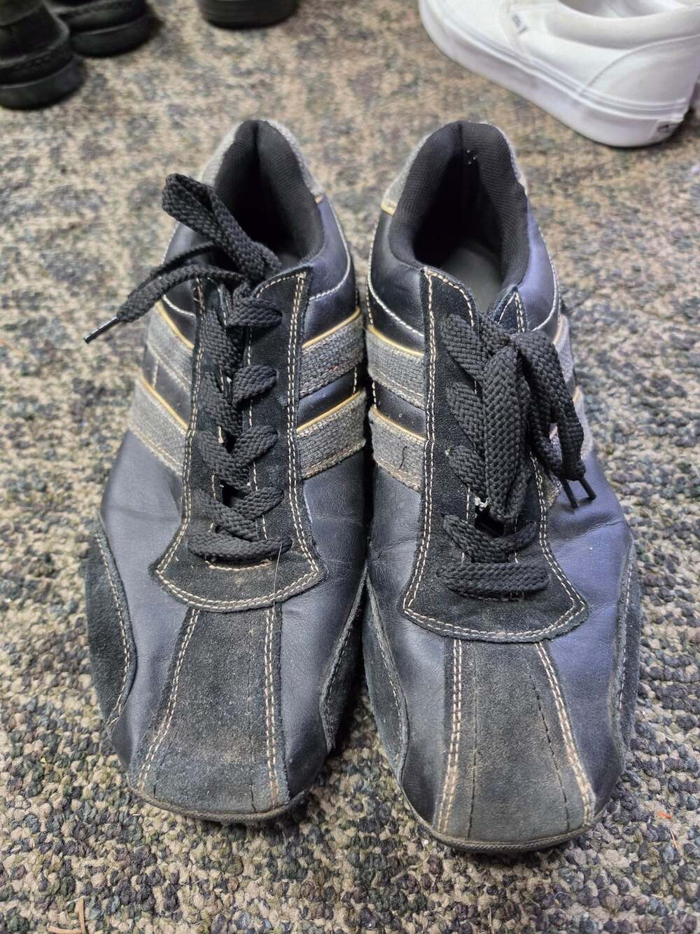 Adidas Sneakers Black Leather Size 10